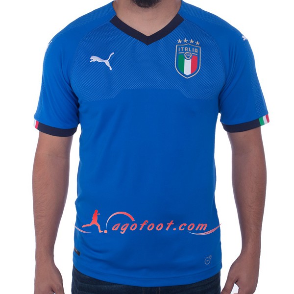 Maillot Foot Italie Domicile Bleu Personnalisé Floqué 2019 2020 Maillot ...