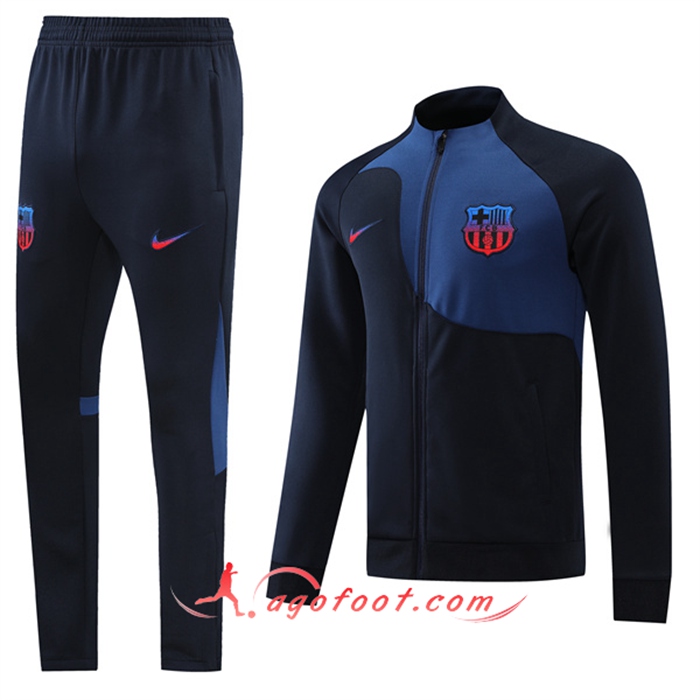 Nouveaux Ensemble Veste A Capuche Survetement FC Barcelone Rose 20 21