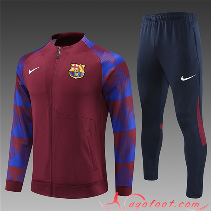 Faire Ensemble Survetement de Foot - Veste FC Barcelone Enfant Rouge ...