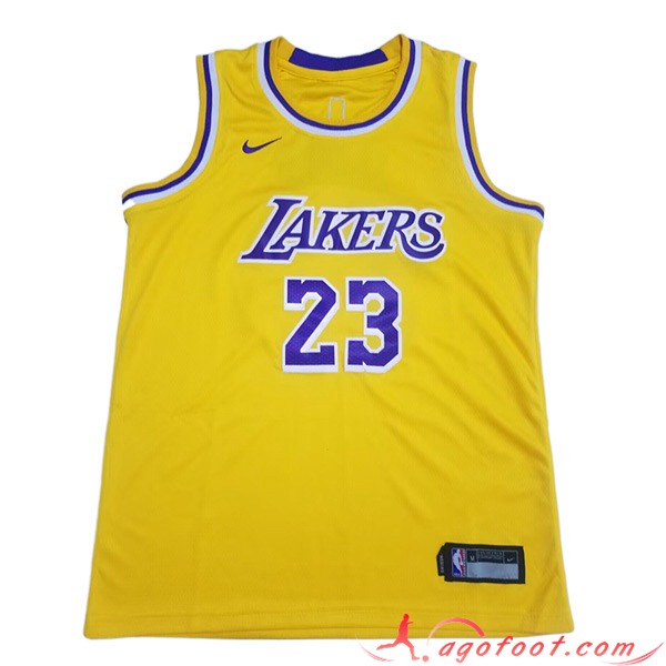 Achat Maillot Los Angeles Lakers (JAMES #23) 2023/24 Jaune -02